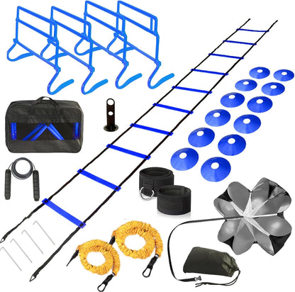 Obstáculos De Entrenamiento De Velocidad Ajustables, Equipo De Entrenamiento De Velocidad Con Escalera De Agilidad, Entrenamiento Pliométrico De Fitness Y Velocidad, Obstáculos Para Fútbol,