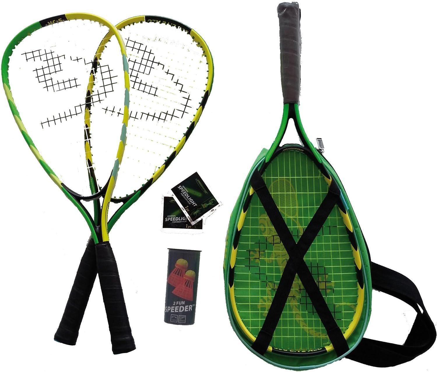 ® Junior Set – Original Speed Badminton/Crossminton Niños Set Incluye 2 Fun Speeder® Bolsa