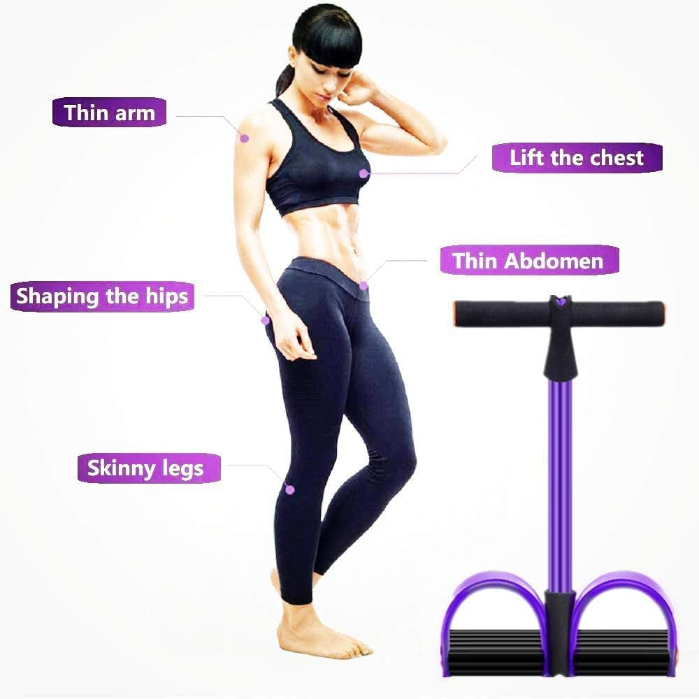 Entrenador Abdominal, Equipo De Entrenamiento De Abdominales, Expansor De Cuerpo Completo Para El Hogar, 6 Tubos, Cuerda Elástica De Tracción Multifunción