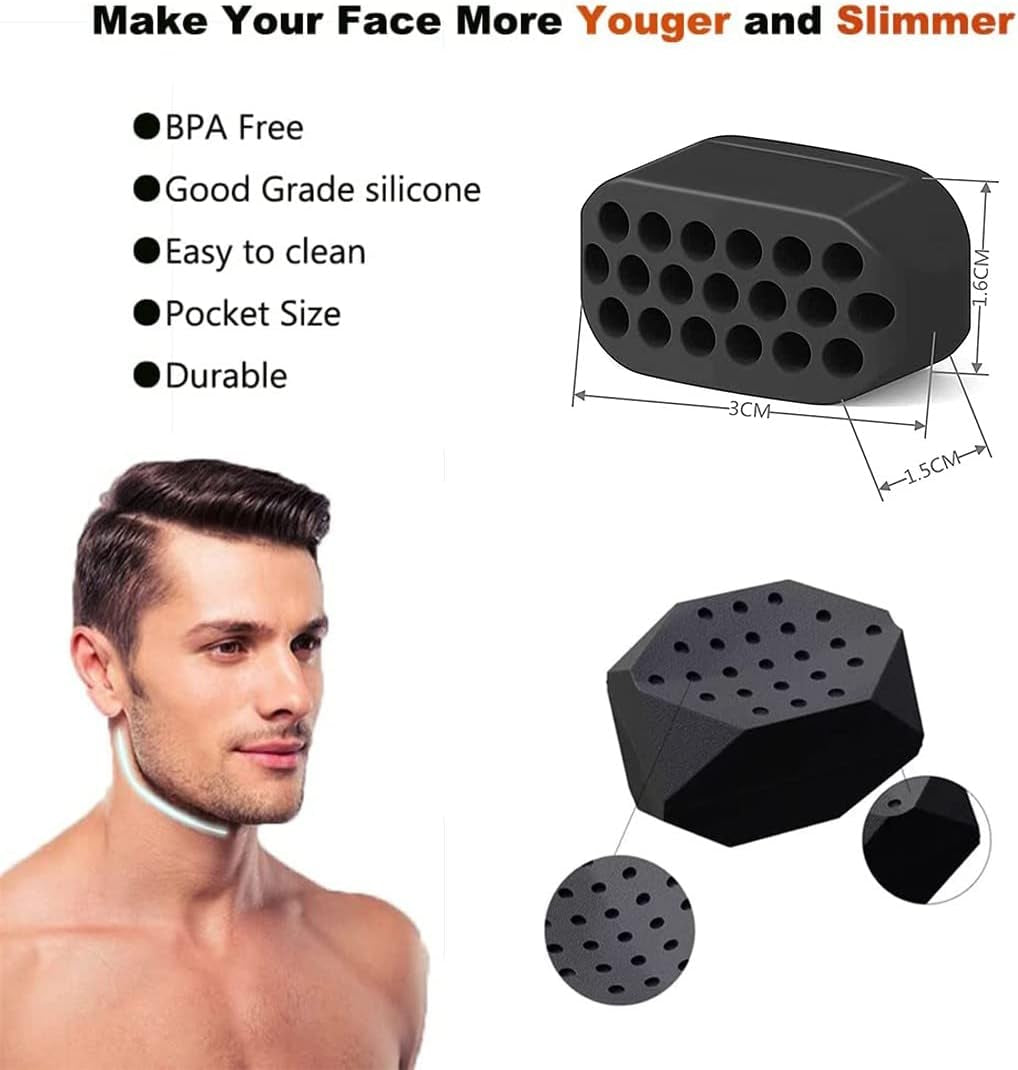 Entrenamiento De Mandíbula Para Hombres, 6Pcs De Ejercitador De Mandíbula, Entrenamiento De Mandíbula, Cuello De Mandíbula, Entrenador De Músculos De Línea De Mandíbula Para Hombres Y Mujeres