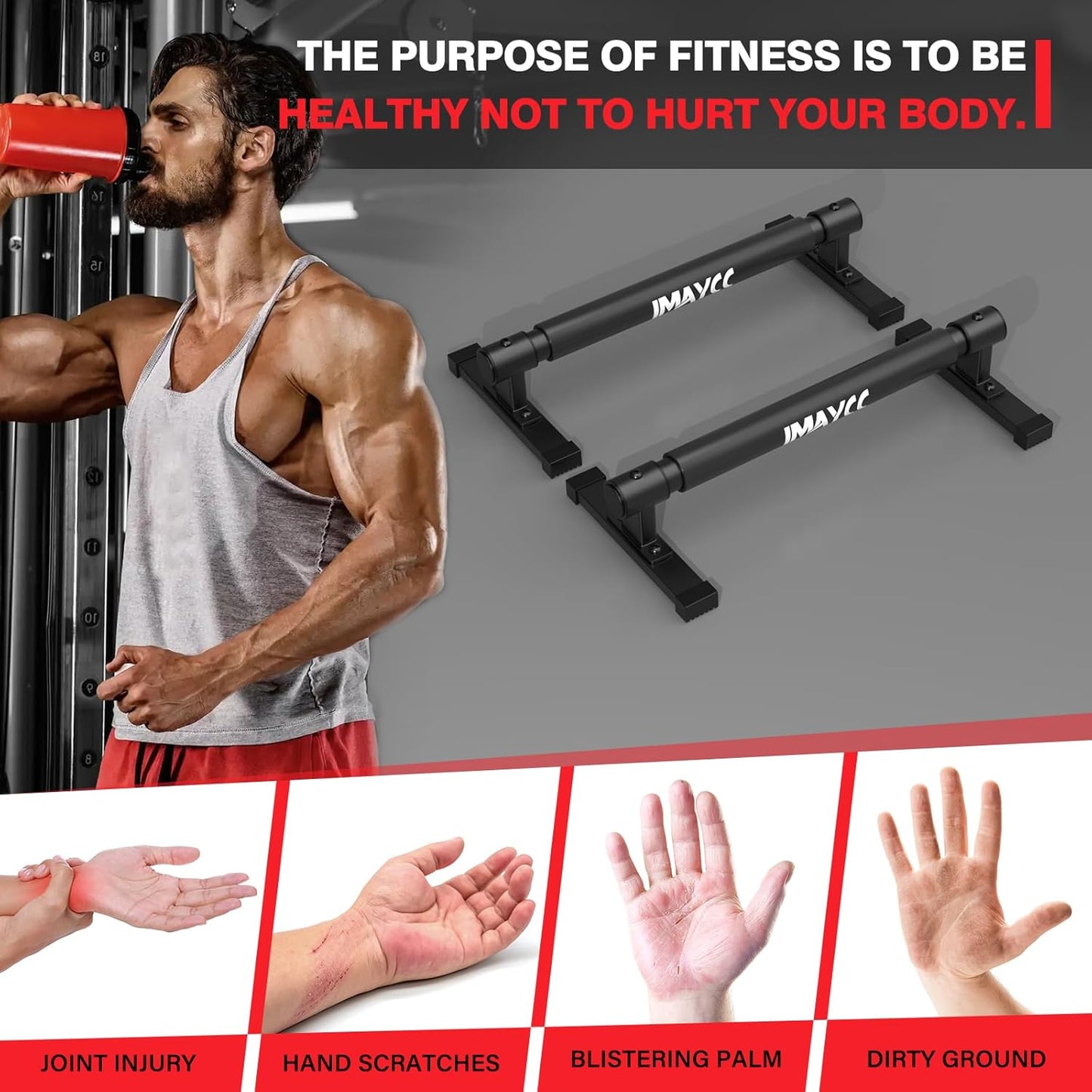 Soporte Para Flexiones Push up Calistenia Con Muñequeras Gym,Barras Paralelas Calistenia,Push up Bar Dip Station Stand Para Fitness Muscular Gimnasia Calistenia Entrenamiento De Fuerza