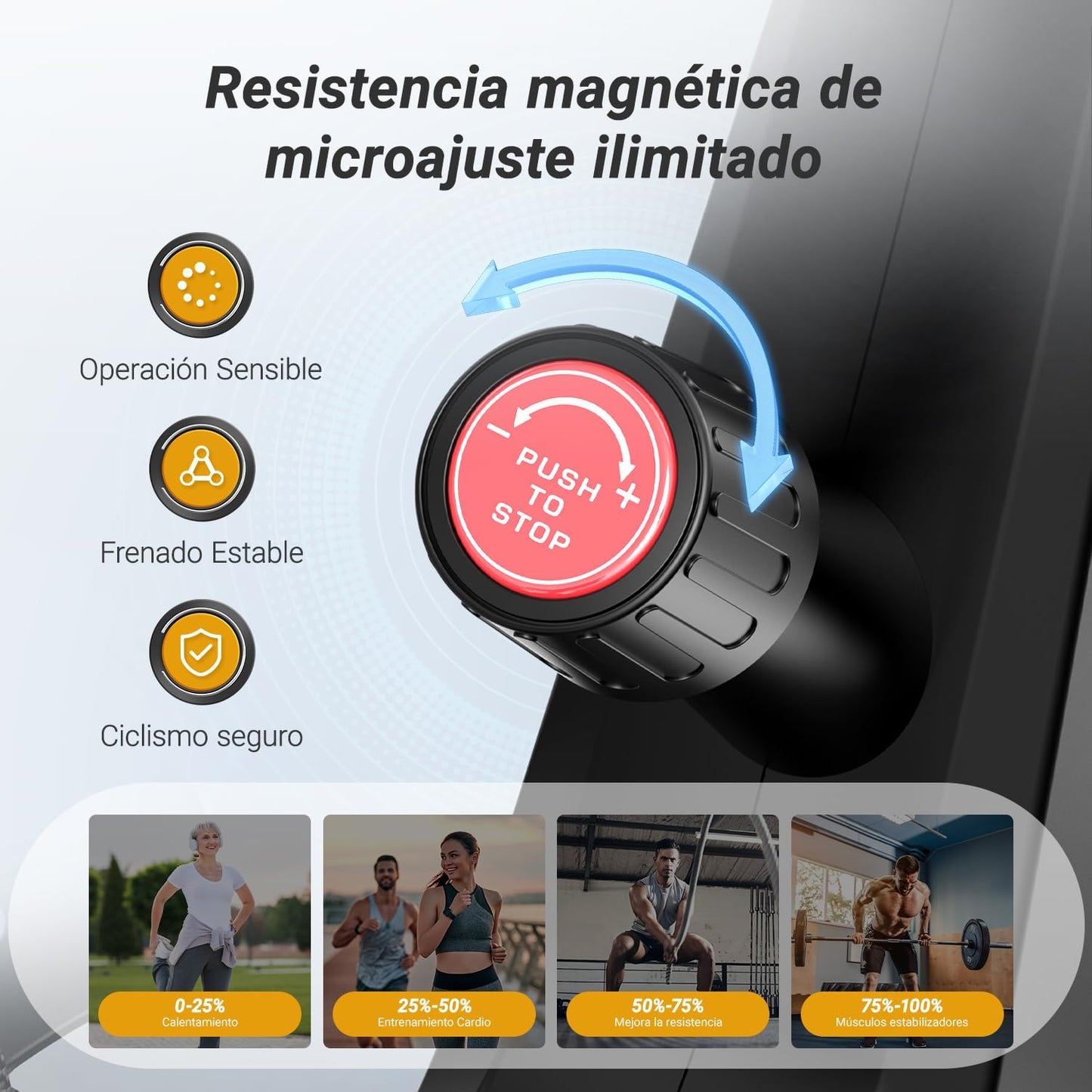 MERACH Bicicleta Estática Para El Hogar, Bicicleta De Ciclismo De Interior Con Resistencia Magnética, Seguimiento De Datos De Aplicaciones, Capacidad De Peso De 127 Kg Y Soporte Para Tablet