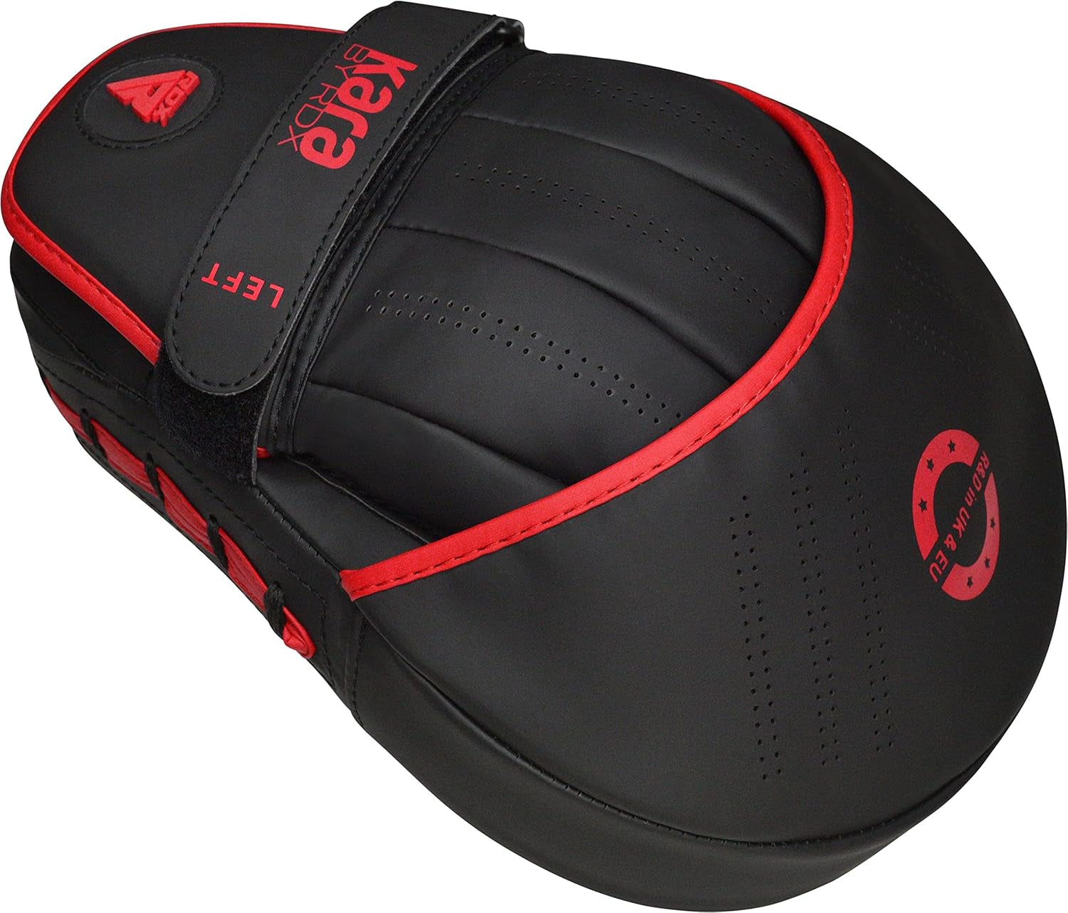 RDX Manoplas De Boxeo Muay Thai MMA Entrenamiento Paos, Maya Hide Cuero Curvadas Boxing Pads, Kara Gancho Y Jab Patada Almohadilla Para Kick Boxing Sparring Artes Marciales Taekwondo Karate Training