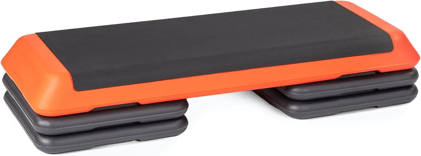 Aerobic Step Para Ejercicios Cardio Fitness Altura Ajustable 10-15-20 Cm Superficie Grande 109 X 41 Cm Materiales Duraderos De Alta Calidad Entrenamiento Hasta 250 Kg VERDE|NARANJA|MORADO