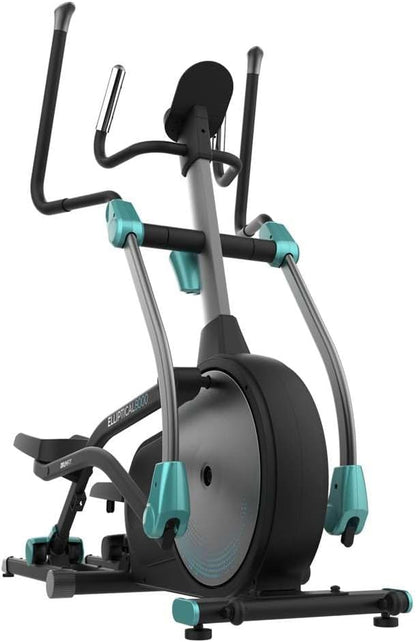 Cecotec Bicicleta Elíptica Drumfit Elliptical Eir Pro. Resistencia Magnética Regulable Con Motor, Volante Inercia 8-10 Kg, Monitor LCD, Soporte Dispositivos, Ruedas Transporte, Botella Y Portabotellas