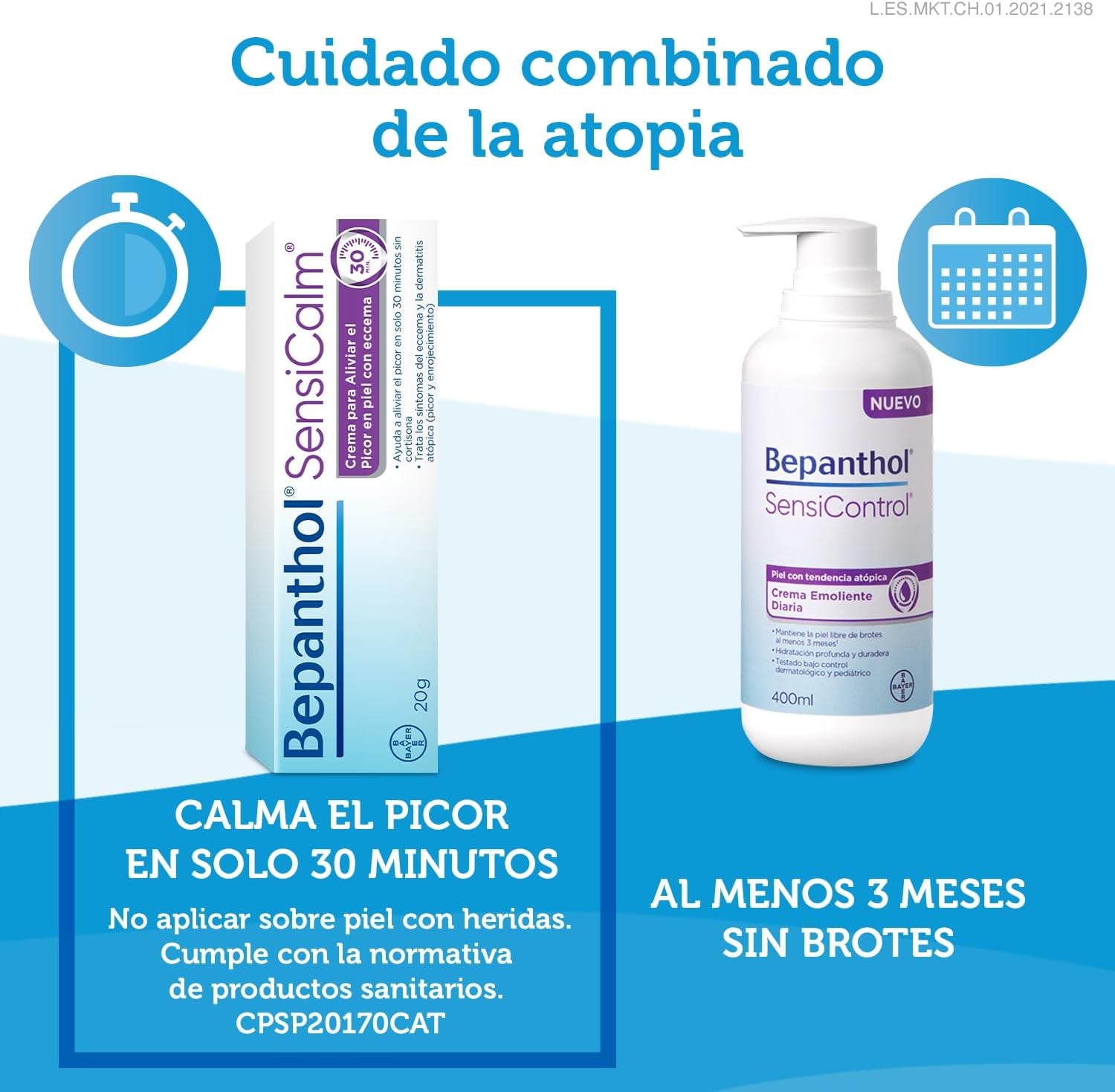 Bepanthol Derma Sensicalm Para Aliviar El Picor Y Enrojecimiento De Las Irritaciones Cutáneas En Solo 30 Minutos, Sin Cortisona, 20 G