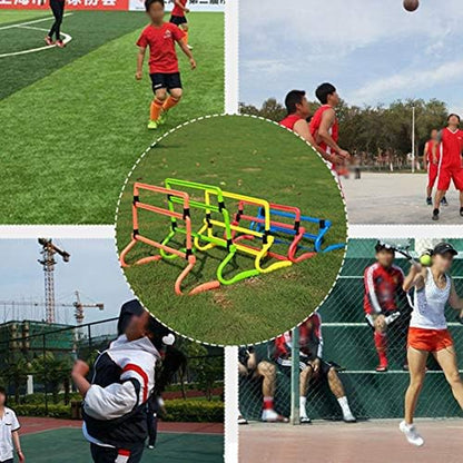 - Juego De 5 Obstáculos Para Entrenamiento De Agilidad, Velocidad Ajustable Para Fútbol