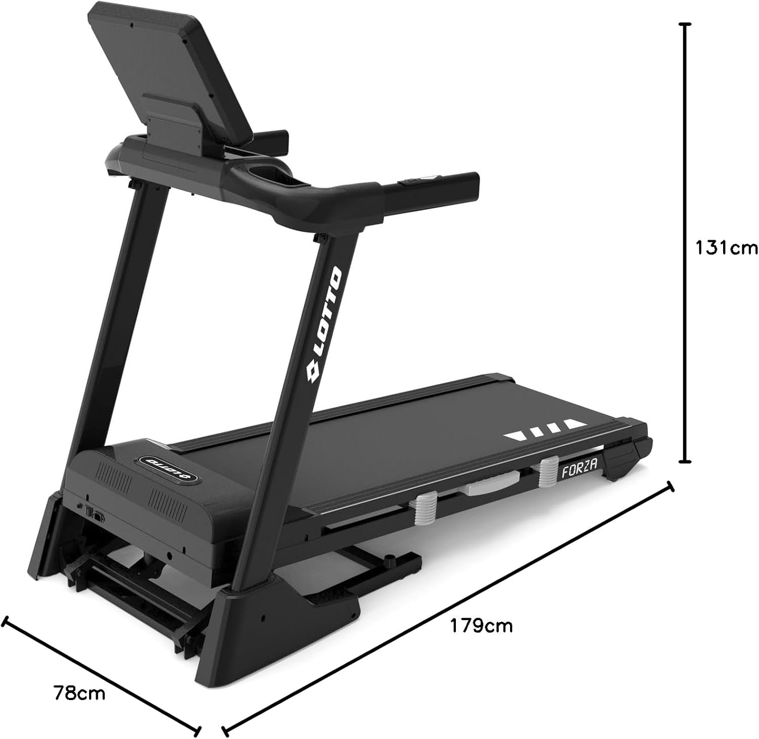 New 2024  Forza Cinta De Correr Plegable,Eléctrica,4.25 Cv,1-18Km/H,Inclinación Motorizada 15 Niveles,140X48Cm,Ordenador Led,Bluetooth Fitshow/Kinomap/Zwift,Max 120Kg