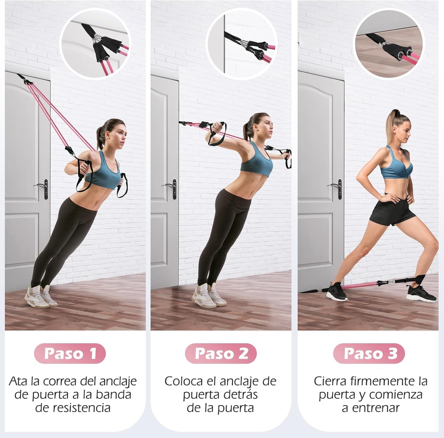 Barra De Pilates,  Barra Pilates Hecha De Hierro Con 4/6 Bandas Elástica De Resistencia De 20-180LBS / 30-240LBS / 50-360LBS, Fitness En Casa Para Mujer