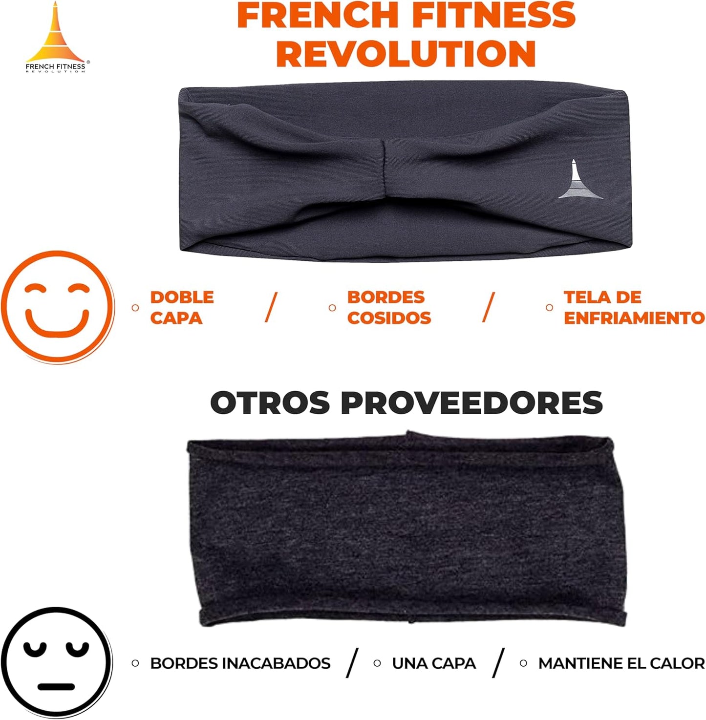 - Diadema Deportiva Elástica Para Hombres Y Mujeres – Banda Para El Sudor Para Correr, Ciclismo, Baloncesto, Yoga, Fitness – Banda De Entrenamiento Que Absorbe La Humedad –