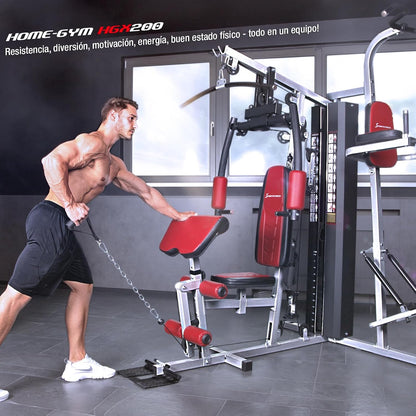 Sportstech HGX100/HGX200/HGX300 - La Única Estación De Fuerza Premium Para Un Entrenamiento Variado En Casa, Con Escalador O Prensa De Piernas. Hecha De Material EVA, Tu Estación De Fitness Doméstica