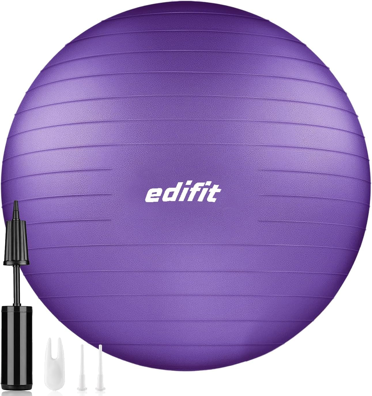 Edifit, Pelota De Pilates, 55,65 Y 75, Ejercicio En Casa, Incluye Hinchador, Fitball, Embarazadas, Accesorios Yoga, Gimnasio, Varios Tamaños