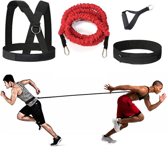 Juego De Cables De Resistencia  Fit Solo O Partner, Ideal Para Tenis, Fútbol, Baloncesto, Movimiento, Sprint, Entrenamiento De Sobrevelocidad