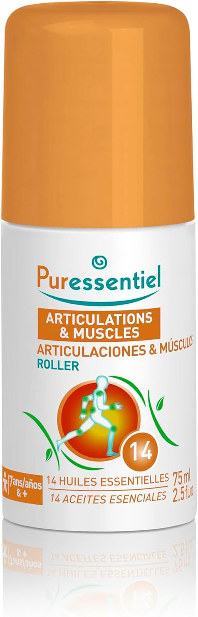 Puressentiel - Articulaciones Y Músculos - Roller Con 14 Aceites Esenciales - 99,9% De Origen Natural - Ideal Para Aliviar Los Dolores Crónicos - Rodillas, Espalda Y Piernas Del Deportista - 75 Ml