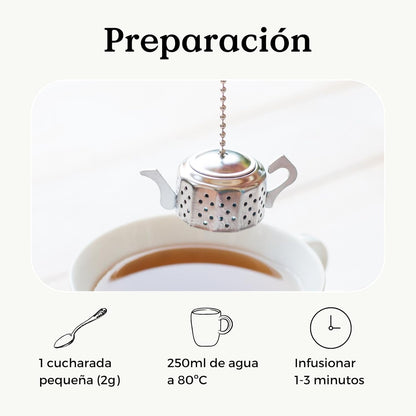 TE BLANCO PURO Ecológico 100G (+60 Tazas) | Té Blanco Pai Mu Tan Puro a Granel, Bai Mu Dan De China REPLANTEA