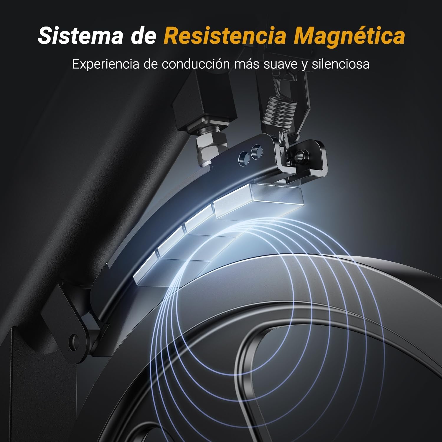 MERACH Bicicleta Estática Para El Hogar, Bicicleta De Ciclismo De Interior Con Resistencia Magnética, Seguimiento De Datos De Aplicaciones, Capacidad De Peso De 127 Kg Y Soporte Para Tablet