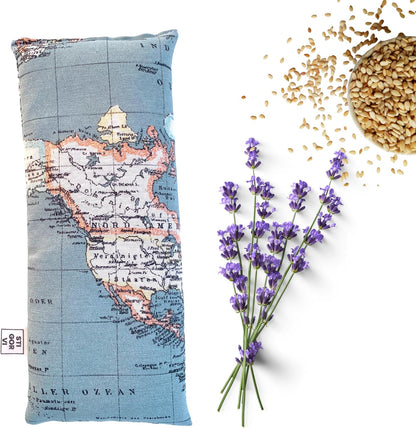 - Saco De Semillas Para Microondas - Térmico - Bolsa Calor Y Frío - Cojín (13Cmx31Cm) - Hecha a Mano En España - 100% Artesanal De Semillas Naturales Lavanda