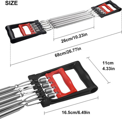 DBREAKS Extensores De Pecho Para Fitness, Músculo Extensor Ajustable, Ejercitador Tensores Musculacion, Extensor Para Musculació, Con 5 Bandas Removibles De Resistencia, Para Entrenamiento Y Físico