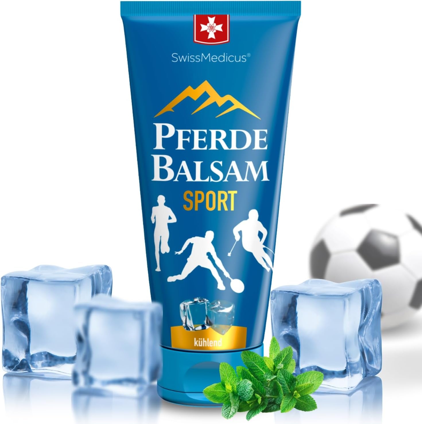 Swissmedicus Pferdebalsam Sport Fyzio Cooling Gel - Regeneración Eficaz Después Del Deporte Activo - Contiene Un Complejo De Magnesio Para Reducir El Riesgo De Posibles Calambres Musculares - 200 Ml