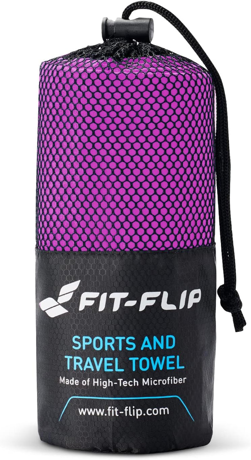 Fit-Flip Toalla Microfibra - Toalla Gimnasio Compacta, Ultraligera Y De Secado Rápido - Toalla Playa Grande De Natacion - Toallas Microfibras Para El Gym, Viaje Y Piscina