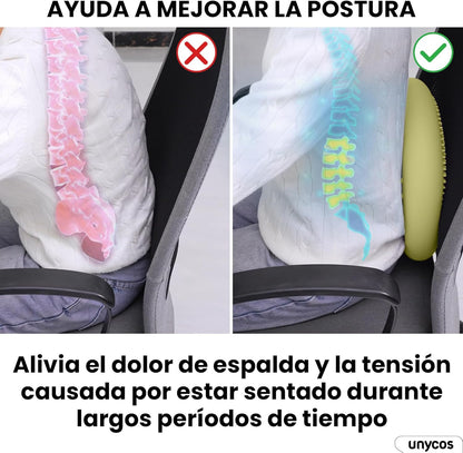 Unycos - Cojín De Equilibrio Y Yoga Antideslizante De Ø33 Cm Con Bombín De Aire, Propioceptivo E Hinchable, Soporte Lumbar, Semi Esfera Para Fitness, Pilates Y Rehabilitación (Purezen)