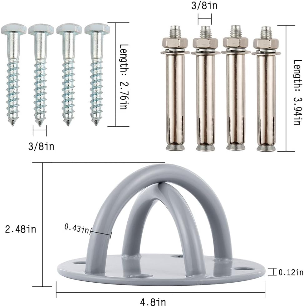 Entrenamiento En Suspensión Techo Fijación Para Cualquier Modelo De Soporte Para Montaje En Pared/Techo El Gimnasio Home Cintas De Suspensión Fitness Training