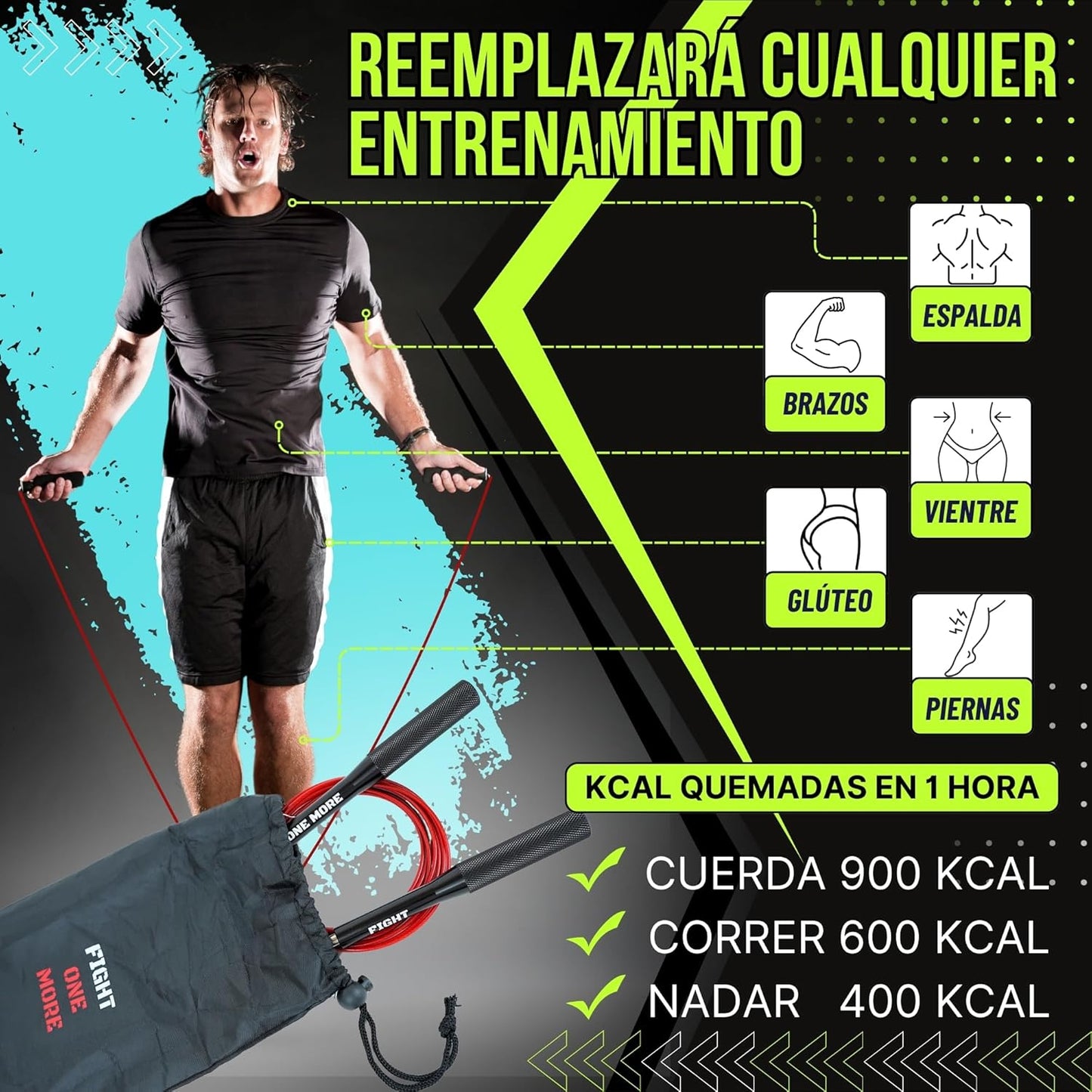 : Comba Crossfit Profesional De Aluminio + Bolsa De Almacenamiento, Comba Boxeo Apta Para Todos Los Niveles, Longitud Ajustable, Cuerda Saltar Alta Velocidad