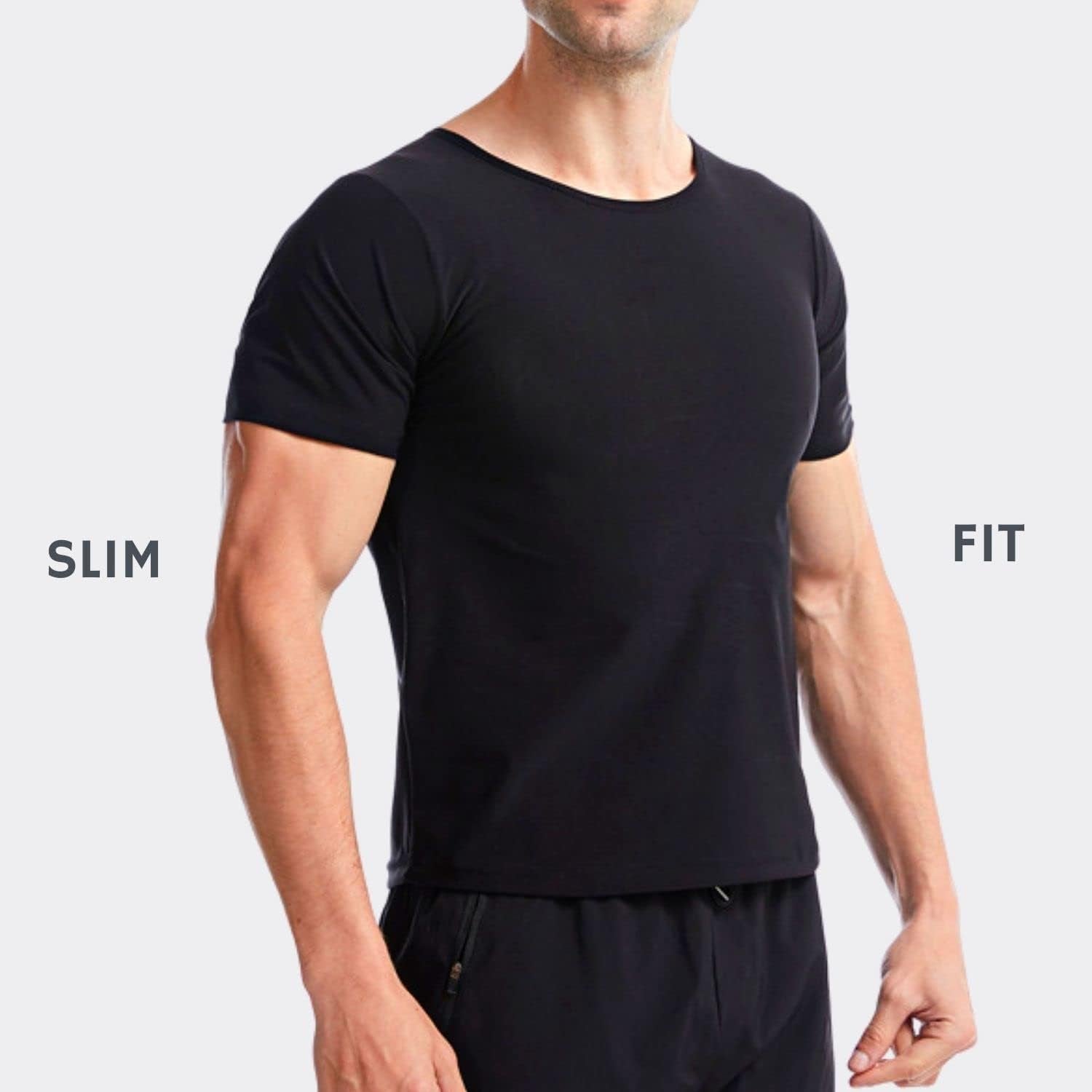 Camiseta Chaleco Sauna Top T-Shirt Suit Trajes Adelgazantes Compresion Adelgazante Sudoración Deporte Shapewear Gym Running Fitness Mangas Cortas Hombres