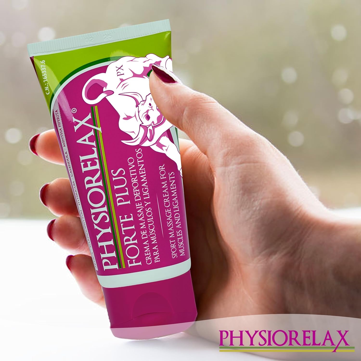 Physiorelax - Forte Plus, Crema De Masaje, Preparación Y Recuperación De Músculos Y Ligamentos, Antes Y Después Del Ejercicio, Uso Personal Y Profesional, Con Árnica E Ingredientes Naturales - 75 Ml