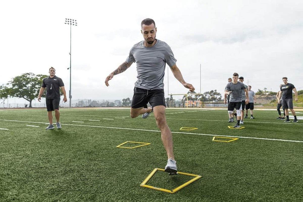 SKLZ SKLZ - Zapatillas De Entrenamiento De Agilidad (10 Unidades), Color Amarillo Y Negro