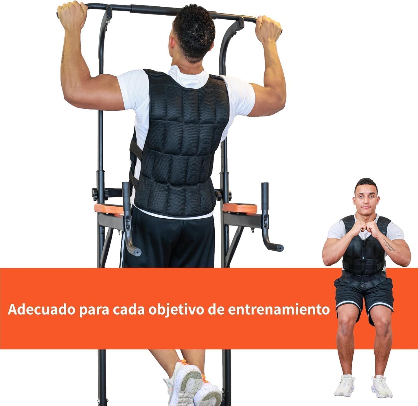 DH Fitlife Chaleco De Peso 20 KG Para Musculación Y Entrenamiento De Fuerza, Weighted Vest Ajustable, Chaleco Lastrado Para Correr, Mujeres Hombres Fitness Chaleco De Entrenamiento