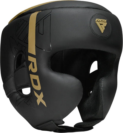 RDX Cascos Boxeo Helmet MMA Para Entrenamiento Y Muay Thai, Maya Hide Cuero Kara Head Guard, Ideal Para Grappling, Sparring, Artes Marciales Kickboxing, Karate, BJJ, Taekwondo