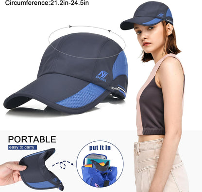 Gorra De Béisbol De Malla Deportiva Unisex, Paquete De 2 Gorra De Béisbol Transpirable Y De Secado Rápido Ligero Sombrero De Verano Sombrero De Exterior Para Hombre Correr Y Caminar