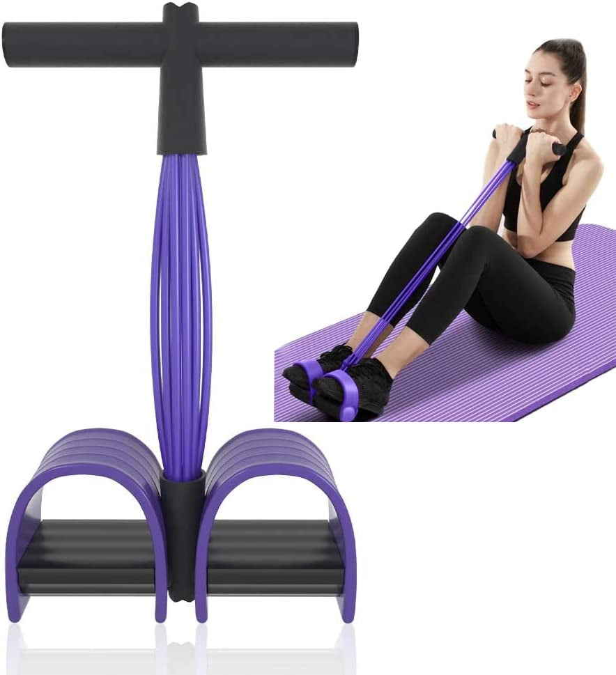 Entrenador Abdominal, Equipo De Entrenamiento De Abdominales, Expansor De Cuerpo Completo Para El Hogar, 6 Tubos, Cuerda Elástica De Tracción Multifunción