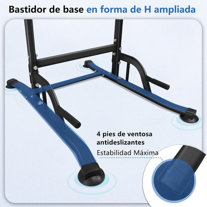 DH Fitlife Power Tower Dip Station | Dispositivos Deportivos Con Barra De Dominadas, Barras Dip Y Entrenamiento De Espalda | Estación De Fuerza | Estación De Entrenamiento | Power Rack