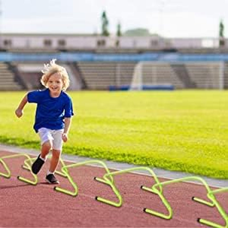 Juego De 6 Vallas De Altura Ajustable Para Entrenamiento De Velocidad/Agilidad - Juego De Vallas De Fútbol - Juego De Vallas De Entrenamiento Deportivo