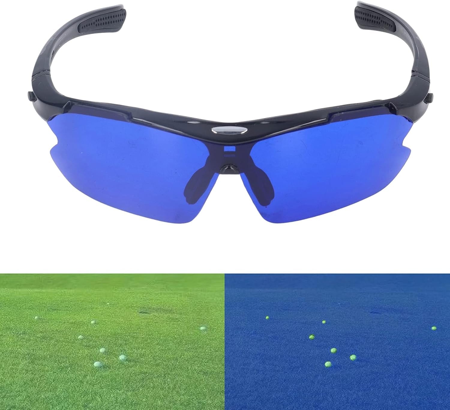 Buyweek Gafas De Buscador De Pelotas De Golf, Buscador De Pelotas De Golf De Alta Definición Gafas De Buscador De Pelotas De Golf Con Lentes Azules Para Hombres O Mujeres